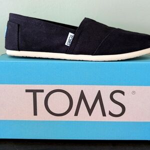 TOMS Black Slip-On Shoes